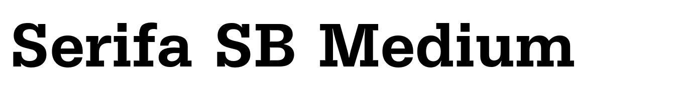 Serifa SB Medium